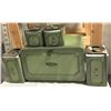 Image 1 : Vintage Avocado Green Bread Box and Canisters