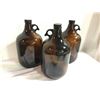 Image 1 : Three Amber 1 Gallon Jugs