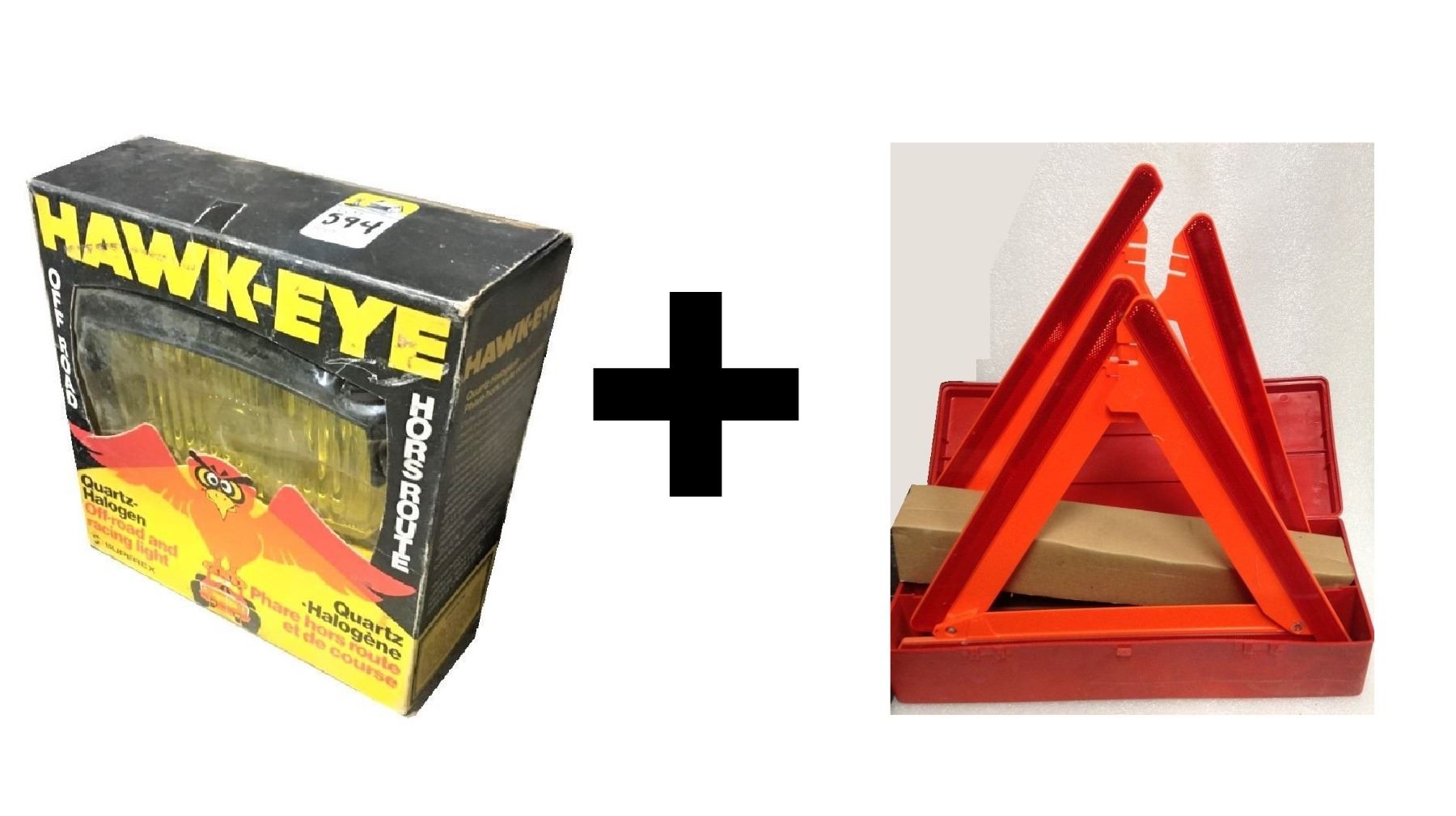 Halogen Hawk-Eye Offroad Light AND Emergency Warning Device - Caution ...