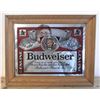 Image 1 : Budweiser Framed Mirror 11" by 14"