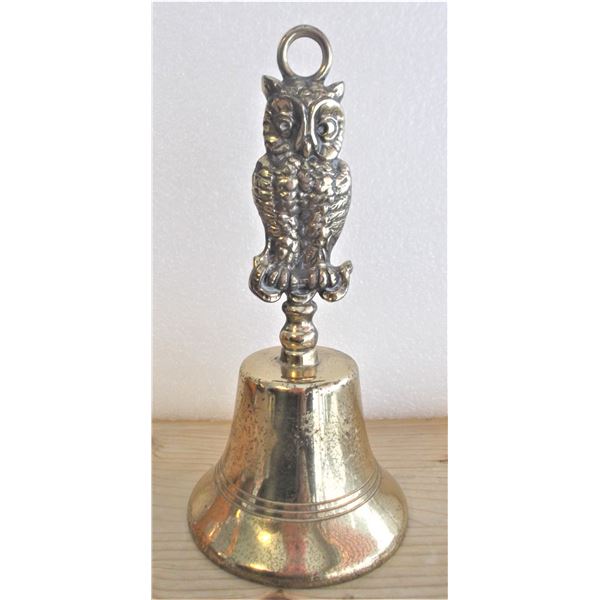 Brass Owl Bell - Made in England