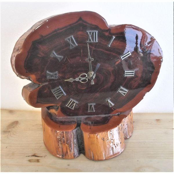 Living Edge Clock on Stand