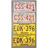 Image 1 : FOUR Alberta License Plates