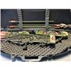 Image 1 : Compound Bow, Arrows and Supplies in Bin