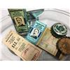 Image 2 : Collection of Ephemera , Gillette Blue Blades, Milk Caps, Bottle Caps, Receipt from 1958, keys