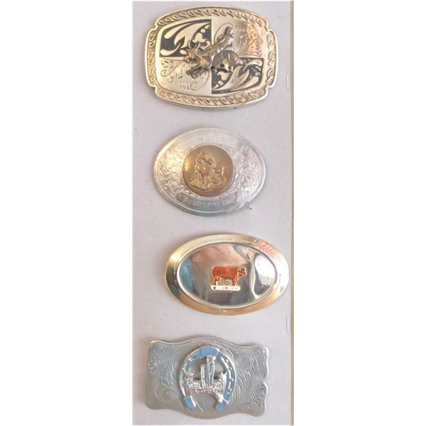 Four Belt Buckles