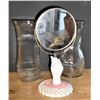 Image 1 : TWO Vases and Makeup Mirror