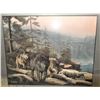 Image 1 : Wall Art - Wolves 19.5" by 15.5"
