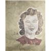 Image 5 : Military Laundry Bag with Painted Portrait of a Woman on One Side