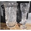 Image 2 : Lead Crystal Goblet and Vase