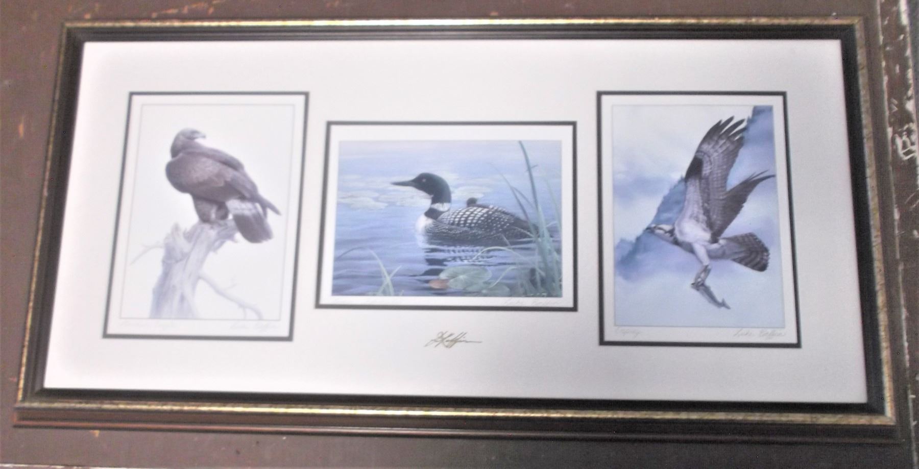 Three Prints by Luke Raffin - Framed in one Frame