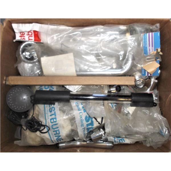 Box of Plumbing Items - See Photo