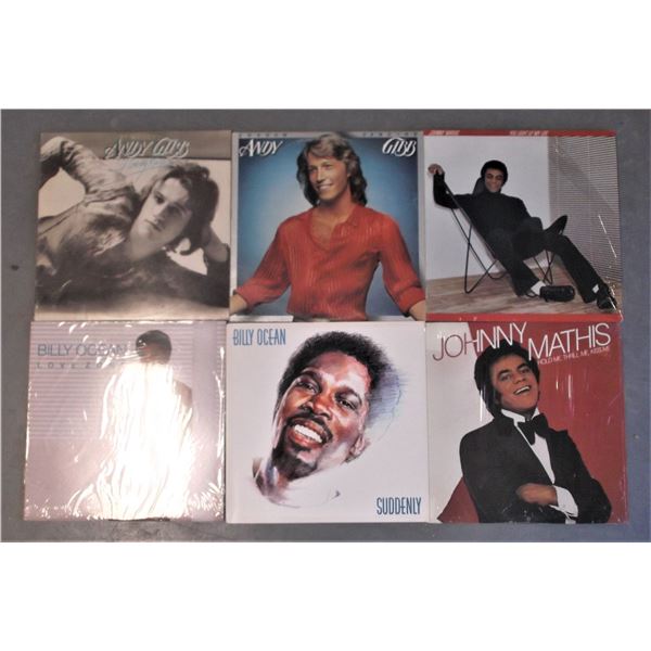 SIX Records - Johnny Mathis, Billy Ocean, and Andy Gibb