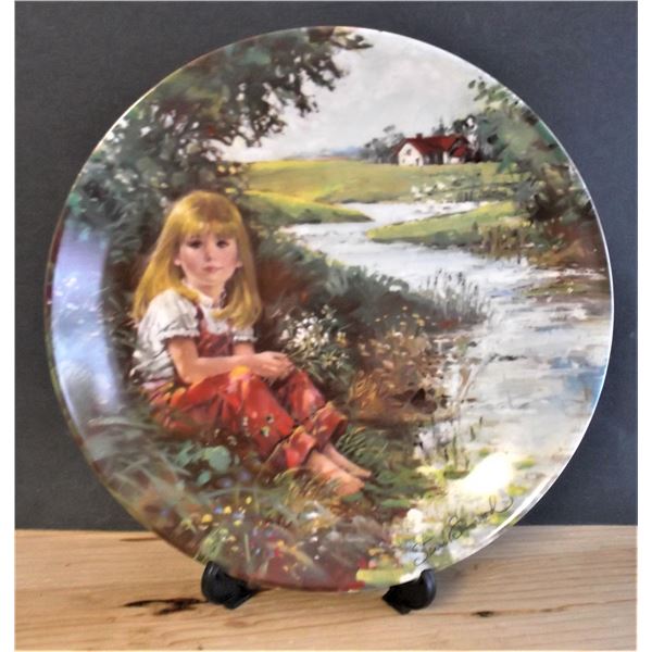 "A Quiet Moment" by Stewart Sherwood - Collectors Plate Dominion China