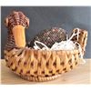 Image 1 : Wicker Bird With Hand Beaded Egg