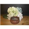 Image 1 : Silk Flowers and Pottery Peice