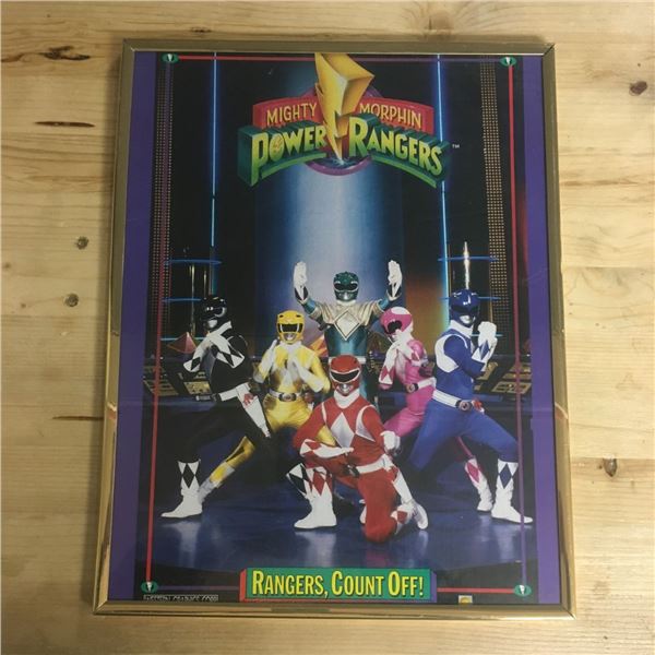 Framed Poster   1993 Mighty Morphin Power Rangers 'Rangers, Count Off!'