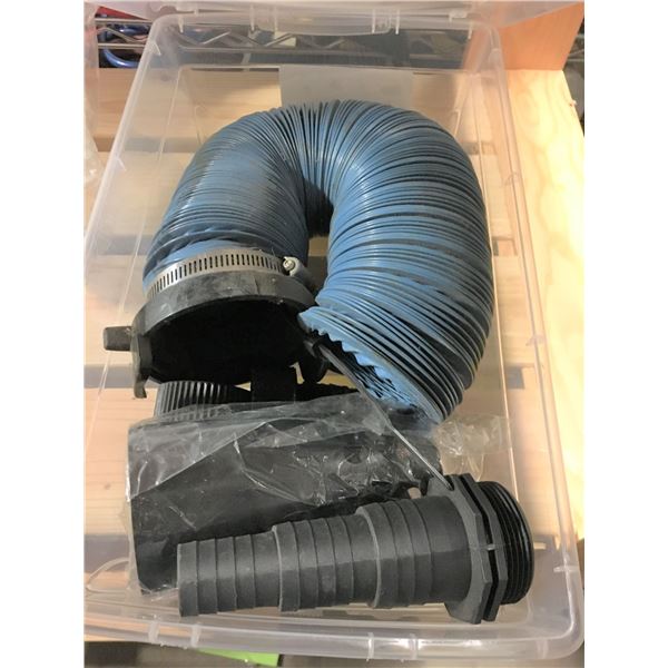 Blue Flex Hose and Fittings