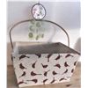 Image 1 : Bird Print Storage Basket and Small Hummingbird Sun Catcher