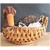 Image 1 : Wicker Bird With Hand Beaded Egg