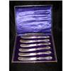 Image 1 : Boxed Fruit Knives Sterling Silver Plate #2248610
