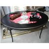 Image 1 : Black Coffee Table Display Table With Gilt #2248623