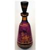 Image 1 : Amethyst Czech Glass Gold Decorated Decanter #2249176