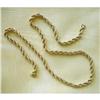 Image 1 : VINTAGE 60's 14K Y GOLD ROPE NECKLACE 20" #2249337