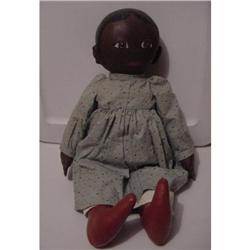 Doll Cloth Mary's Ragland Black Cloth 1987 18" #2249521
