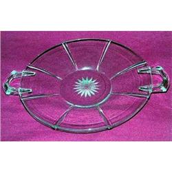 Heisey Rib and Panel Snack Plate #2262196