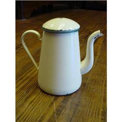 French Antique enamel coffee pot #2263107