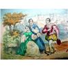 Image 1 : 19C FRENCH HAND COLOURED MINIATURE LITHOGRAPH #2263523