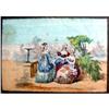 Image 1 : 19C FRENCH HAND COLOURED MINIATURE LITHOGRAPH #2263525