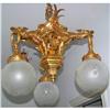 Image 1 : GARGOYLES FIGURES BRONZE CHANDELIER #2274001