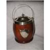 Image 1 : Biscuit Barrel Silver Plated Oak England 19th C#2274830