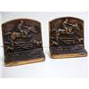 Image 1 : ENGLISH HUNTING SCENE - HEAVY BOOKENDS #2274872