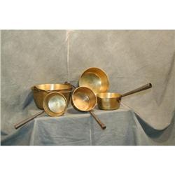 Antique Brass English Jam Pots #2274963