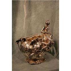 Silvered Pewter Figural Champane Bucket Early #2274966