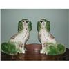 Image 1 : STAFFORDSHIRE SPANIELS PAIR, 11 Inches, Sgd.  #2275200