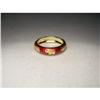 Image 1 : Hidalgo Red Enamel 18K YG Elephant Ring Band #2275336