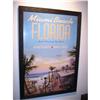 Image 1 : Florida Poster Framed Multicolor! #2275473