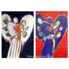 Image 1 : PETER MAX HAND SIGNED RARE ANGEL COLLECTION #2275476