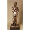 Image 1 : MAGNIFICENT JOAN OF ARC BRONZE SCULPTURE #2275495