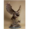 Image 1 : DRAMATIC EXQUISITE OWL BRONZE  SCULPTURE #2275516