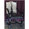 Image 1 : RUSTIC COWHIDE LEATHER LIBRARY OFFICE CHAIR #2275667