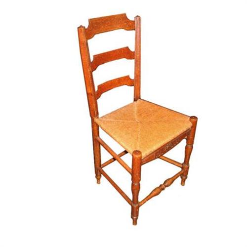 Pair Of French Oak Farm Chairs 2286396