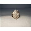 14K YG 2 CT Champagne Diamond Cluster Ring #2286923