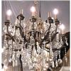 Image 1 : Antique Bronze and Crystal Chandelier Fixture #2296523