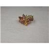 Image 1 : 14K YG Gold Emerald Ruby Garnet Amethyst Ring #2296974