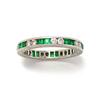 Image 1 : Emerald and Diamond Alternating Band #2297084